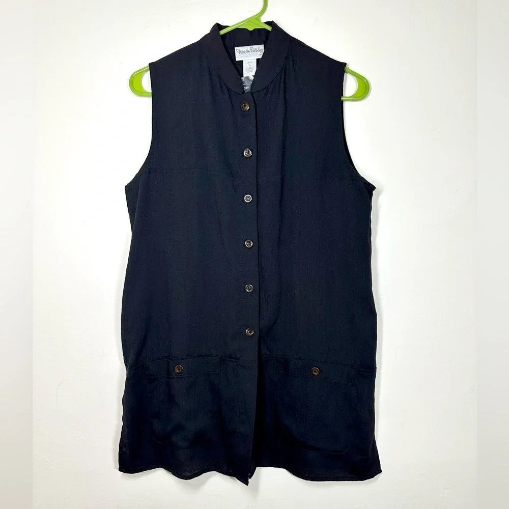 Vintage 1990s Diane Von Furstenberg Top Size S Color Authority Shirt Black